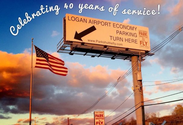 logan airport economy parking billboard