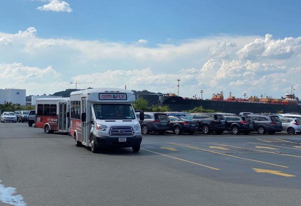 boston airport parking lot